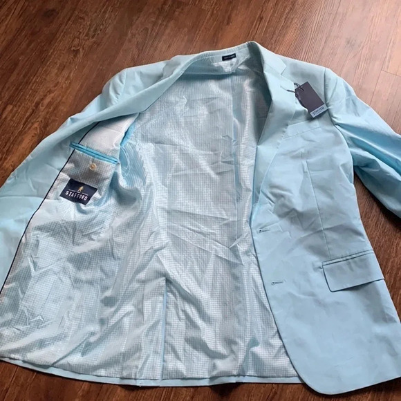 Stafford Jacket Blazer Teal Size 50R NWT - Picture 11 of 13